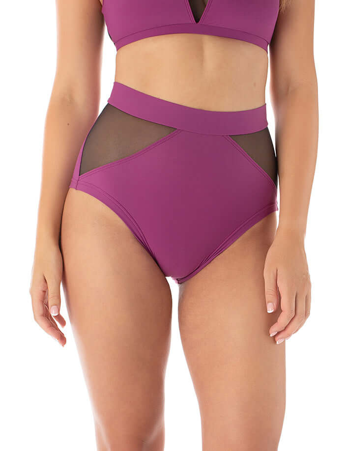 Mesh pole shorts Monica | Shorts | Color: ruby / mesh | Pole Shorts | Dragonfly Pole Dance Clothing and Bikram Hot Yoga Wear