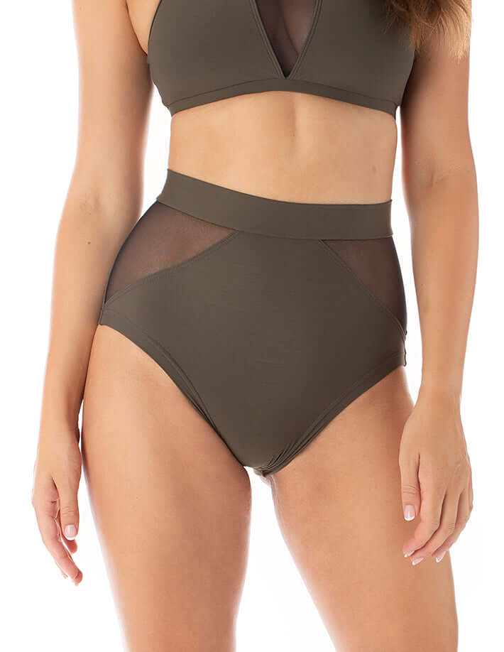 Mesh pole shorts Monica | Shorts | Color: khaki / mesh | Pole Shorts | Dragonfly Pole Dance Clothing and Bikram Hot Yoga Wear