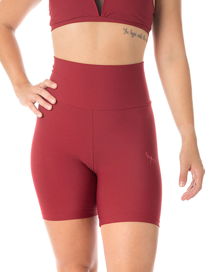 Short leggings Zoe | Shorts | Color: burgundy | Pole Shorts | Dragonfly Pole Dance Clothing and Bikram Hot Yoga Wear