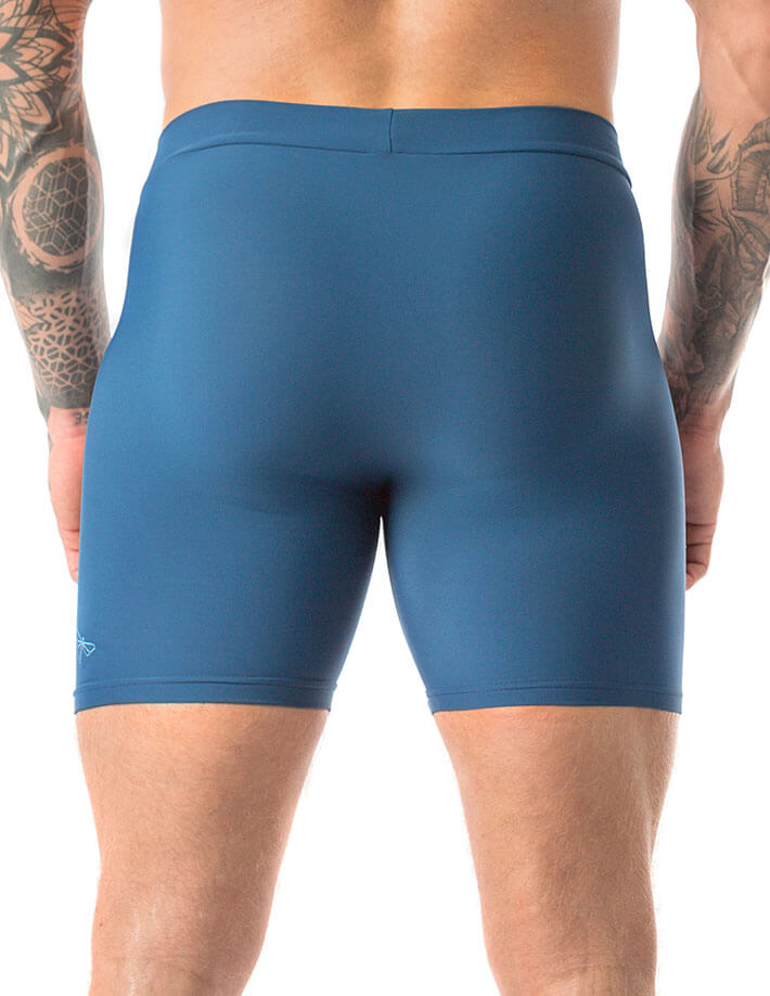 Men's hot yoga shorts James | Mens shorts | Color: blue | Mens Hot Yoga Shorts | Dragonfly Bikram Yoga Shorts for men