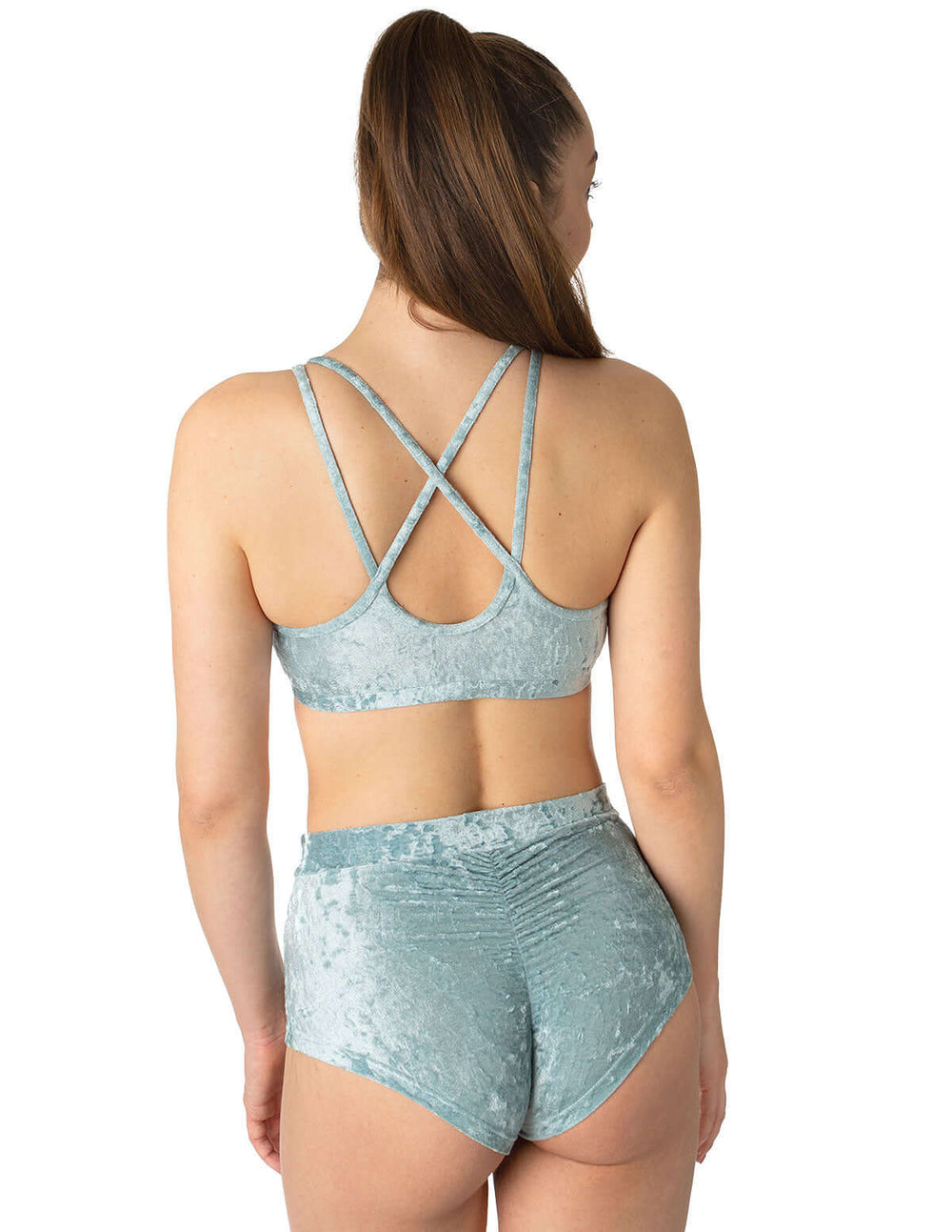 Velvet pole shorts Lola | Shorts | Color: frosty velvet | Pole Shorts | Dragonfly Pole Dance Clothing and Bikram Hot Yoga Wear