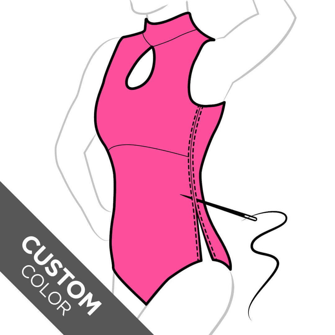 Custom leotard Daria | Leotard | Color: lime | Leotard for gymnastics | Dragonfly Pole Dance Outfit and Bikram Yoga Unitard