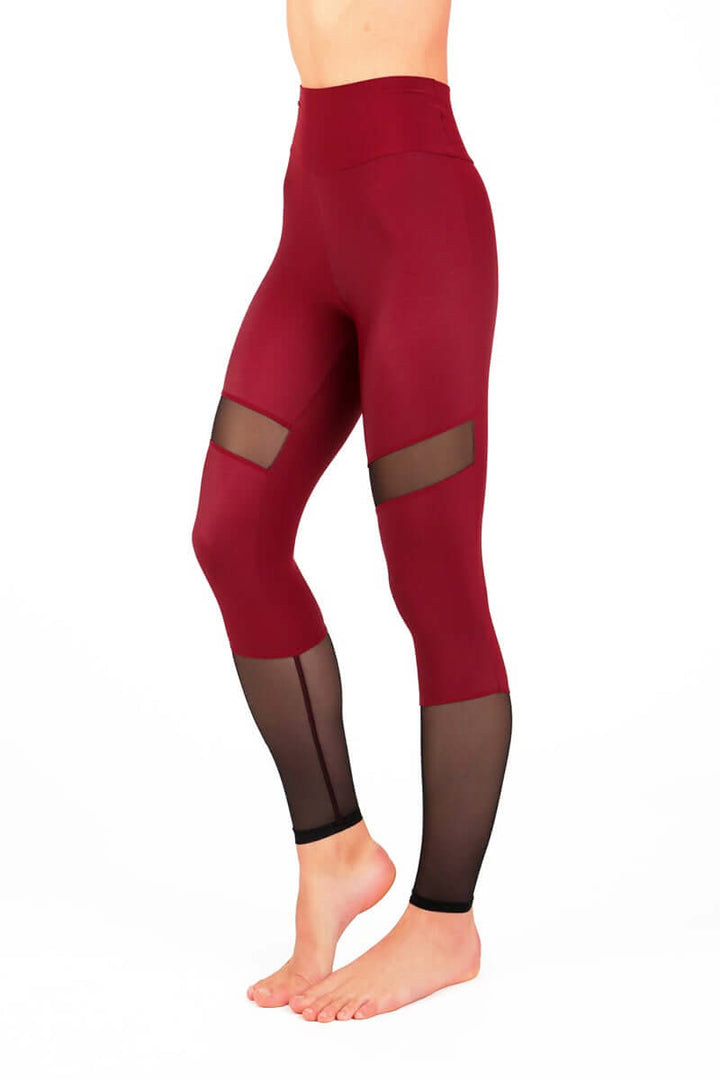 Mesh leggings Barbara | Leggings | Color: petrol / mesh | Legging ajouré à taille haute | Dragonfly Pole Wear and Bikram Hot Yoga Clothes