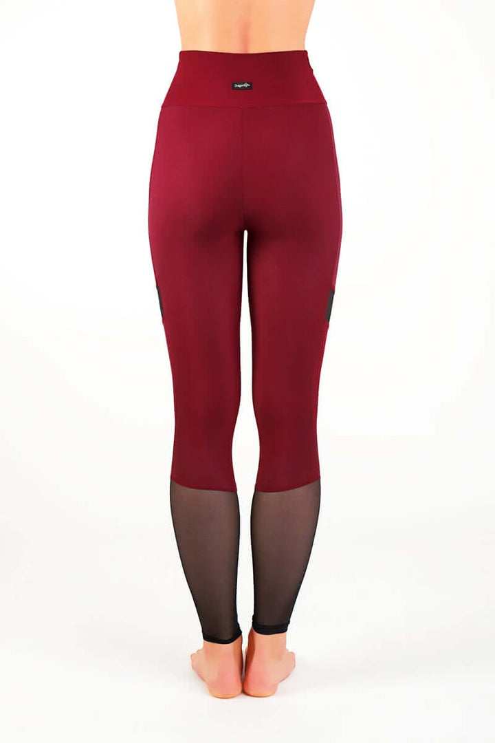 Mesh leggings Barbara | Leggings | Color: petrol / mesh | Yoga Leggings en Mesh | Dragonfly Pole Wear and Bikram Hot Yoga Clothes