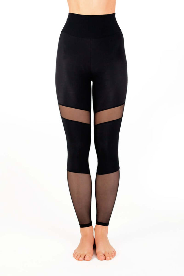 Mesh leggings Barbara | Leggings | Color: petrol / mesh | Yoga Leggings | Dragonfly Pole Wear and Bikram Hot Yoga Clothes