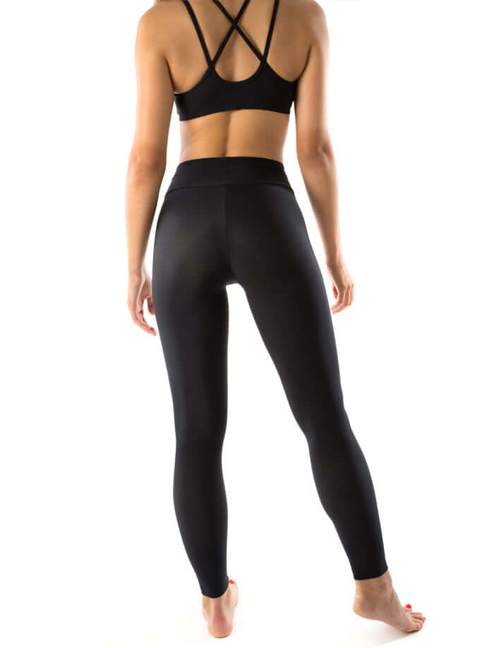 Mid rise leggings Adriana | Leggings | Color: black | Leggings taille haute | Dragonfly Pole Wear and Bikram Hot Yoga Clothes