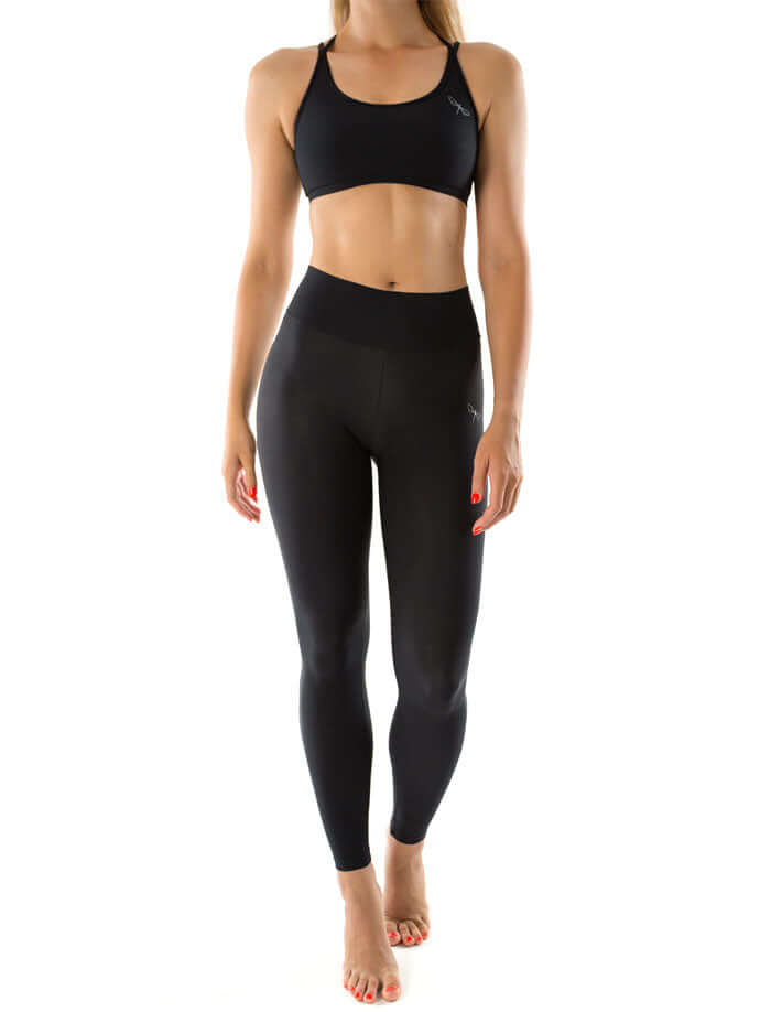 Mid rise leggings Adriana | Leggings | Color: black | Dlouhé legíny na cvičení | Dragonfly Pole Wear and Bikram Hot Yoga Clothes