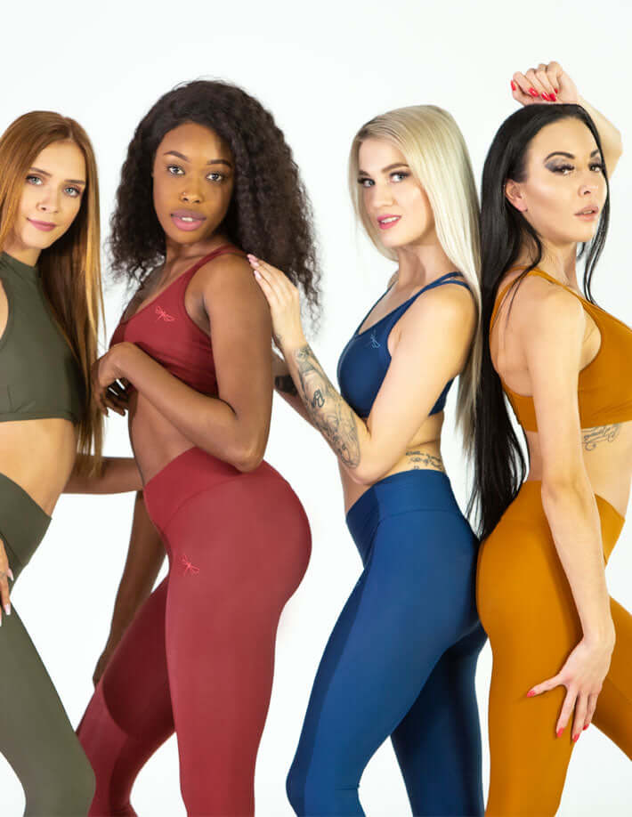 Mid rise leggings Adriana | Leggings | Color: black | Yoga Leggings | Dragonfly Pole Wear and Bikram Hot Yoga Clothes