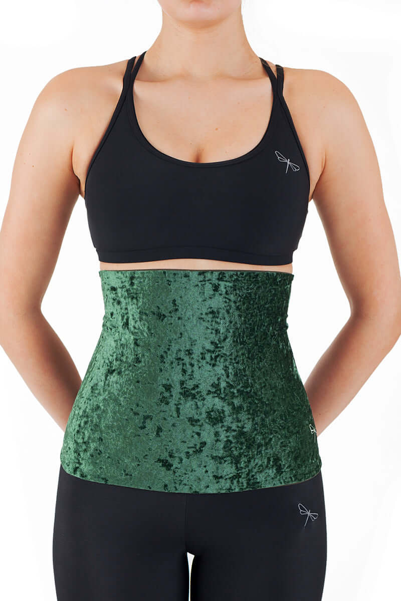 Velvet back warmer for dancers | Back warmer | Color: amaranth velvet | Dragonfly Pole Dance Clothing and Bikram Hot Yoga Wear
