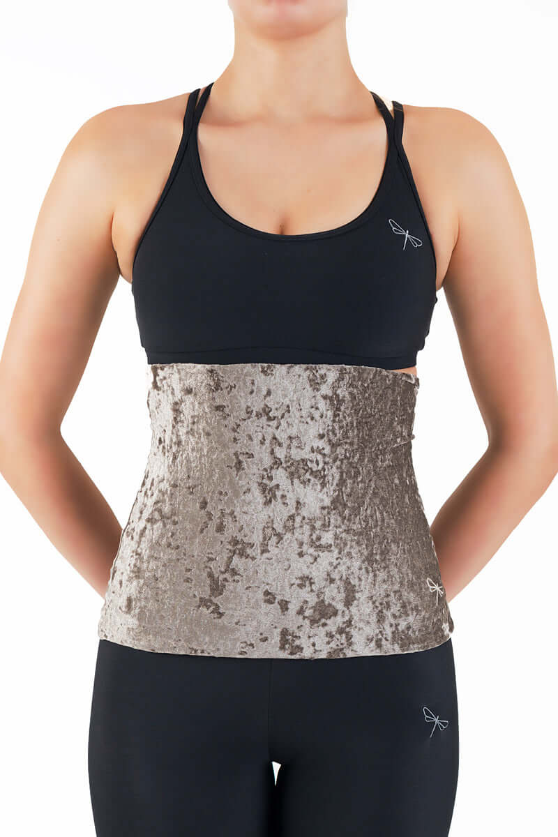 Velvet back warmer for dancers | Back warmer | Color: amaranth velvet | Dragonfly Pole Dance Clothing and Bikram Hot Yoga Wear