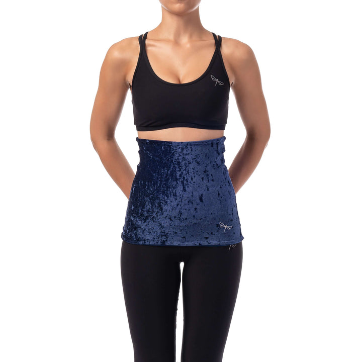 Velvet back warmer for dancers | Back warmer | Color: amaranth velvet | Dragonfly Pole Dance Clothing and Bikram Hot Yoga Wear