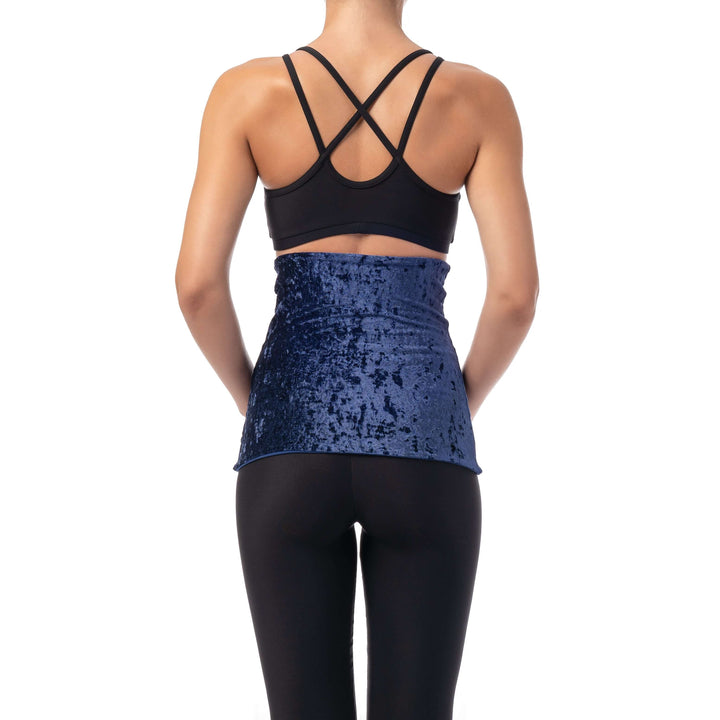 Velvet back warmer for dancers | Back warmer | Color: amaranth velvet | Dragonfly Pole Dance Clothing and Bikram Hot Yoga Wear