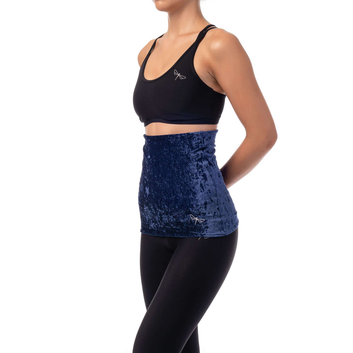 Velvet back warmer for dancers | Back warmer | Color: amaranth velvet | Dragonfly Pole Dance Clothing and Bikram Hot Yoga Wear