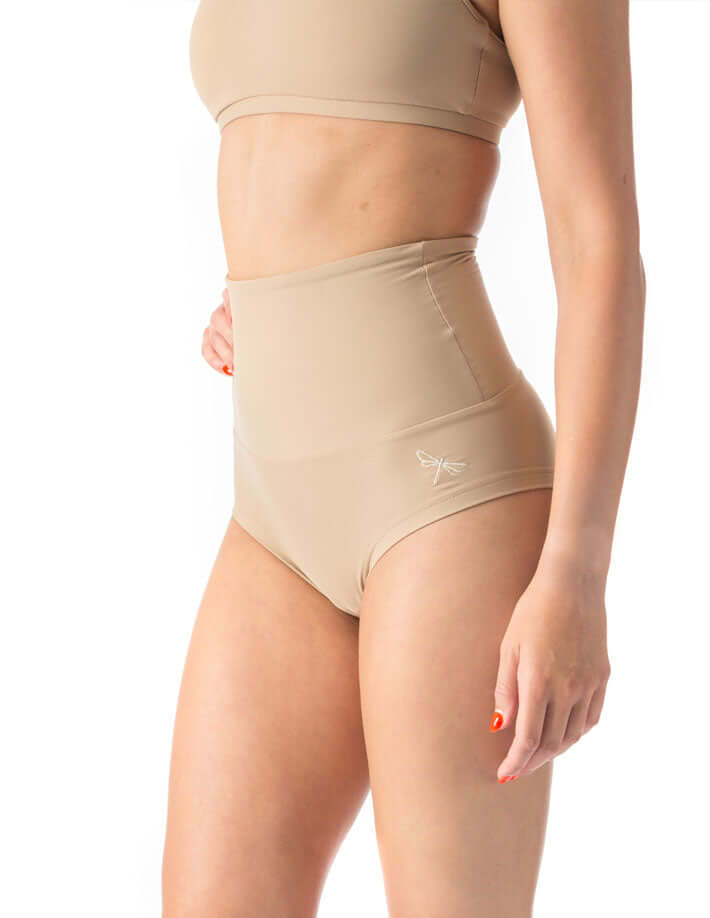 Pole dance shorts Betty | Shorts | Color: khaki | Pole Shorts | Dragonfly Pole Dance Clothing and Bikram Hot Yoga Wear