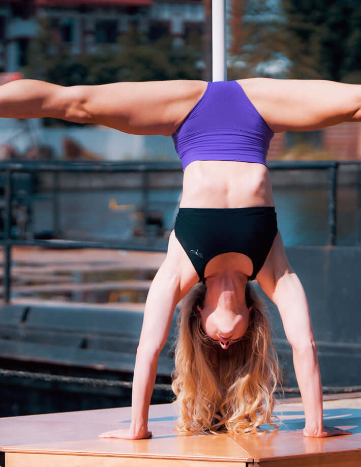 Pole dance shorts Betty | Shorts | Color: khaki | Pole Shorts | Dragonfly Pole Dance Clothing and Bikram Hot Yoga Wear