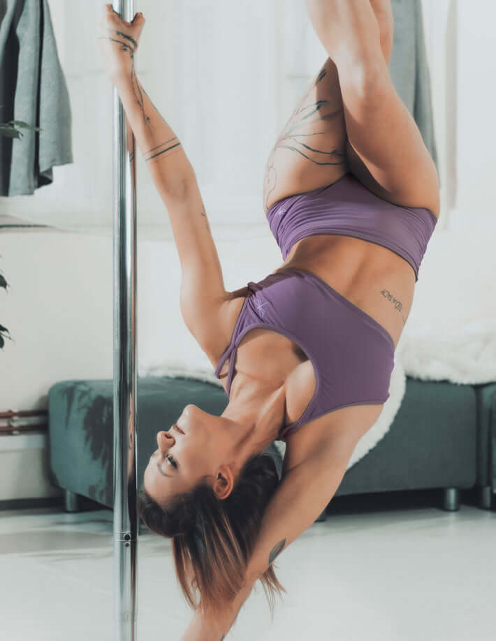 Pole dance shorts Betty | Shorts | Color: khaki | Pole Shorts | Dragonfly Pole Dance Clothing and Bikram Hot Yoga Wear