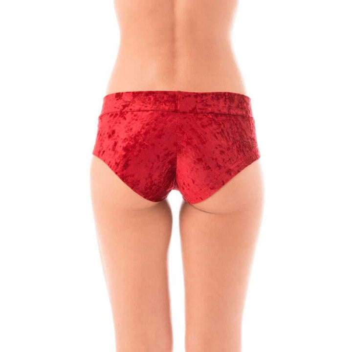 Hot pants velvet | Shorts | Color: stone velvet | Pole Shorts | Dragonfly Pole Dance Clothing and Bikram Hot Yoga Wear