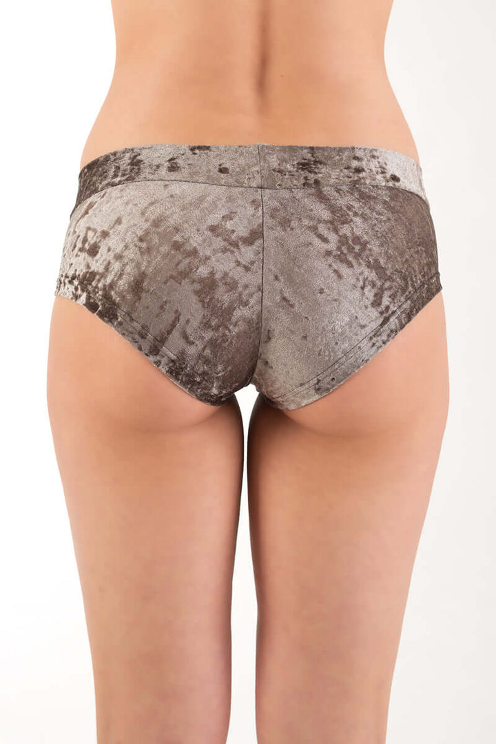 Hot pants velvet | Shorts | Color: stone velvet | Pole Shorts | Dragonfly Pole Dance Clothing and Bikram Hot Yoga Wear