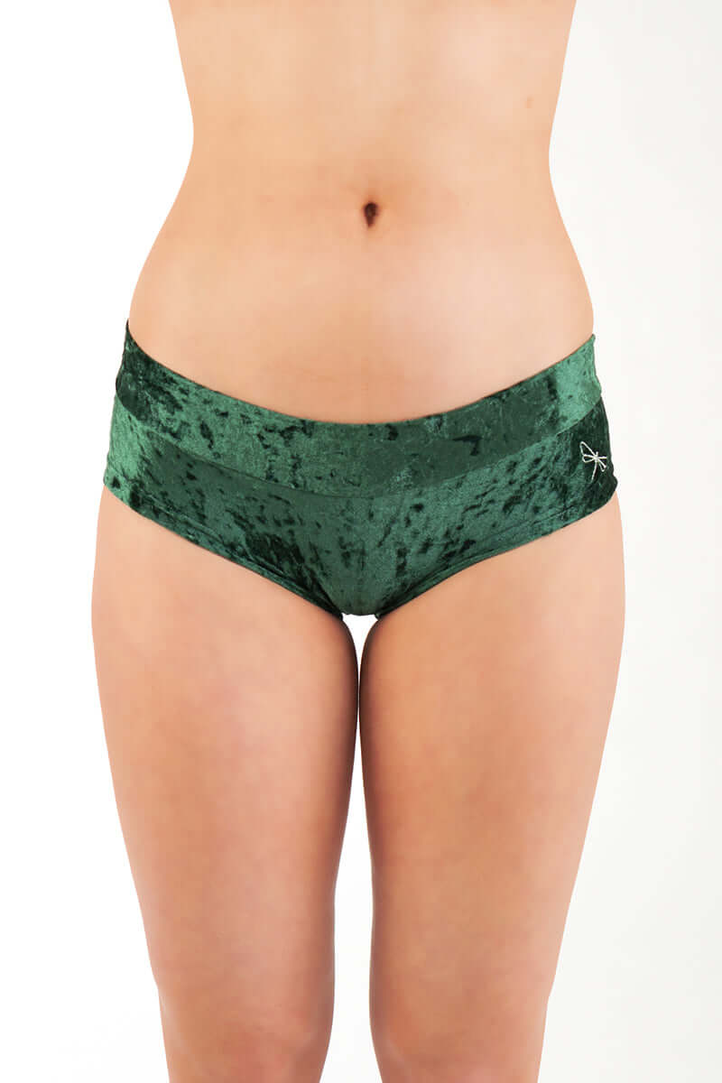 Hot pants velvet | Shorts | Color: stone velvet | Booty shorts - Hot pants en velours | Dragonfly Pole Dance Clothing and Bikram Hot Yoga Wear
