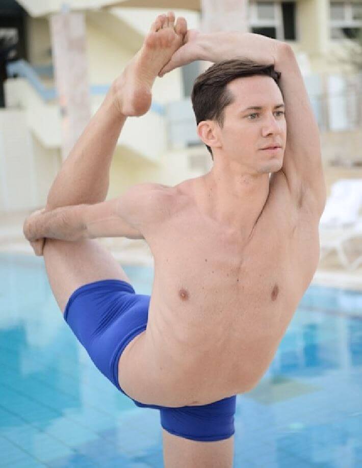 Men's hot yoga shorts James | Mens shorts | Color: blue | Mens Hot Yoga Shorts | Dragonfly Bikram Yoga Shorts for men
