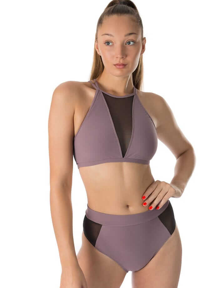 Mesh pole shorts Molly | Shorts | Color: lilac / mesh | Pole Shorts | Dragonfly Pole Dance Clothing and Bikram Hot Yoga Wear