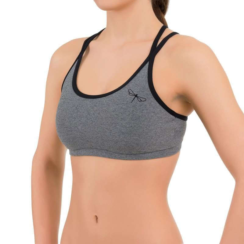 Sports bra Nicole | Sports bra | Color: black | Women's sports bra | Dragonfly Pole Dance Clothes and Bikram Hot Yoga Outfit
