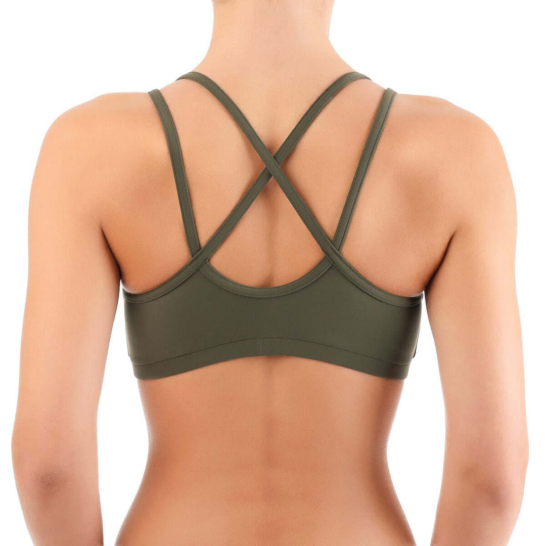 Sports bra Nicole | Sports bra | Color: black | Women's sports bra | Dragonfly Pole Dance Clothes and Bikram Hot Yoga Outfit