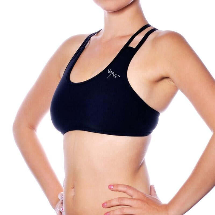 Xenia sports bra | Sports bra | Color: yellow | Women's sports bra | Dragonfly Pole Dance Clothes and Bikram Hot Yoga Outfit