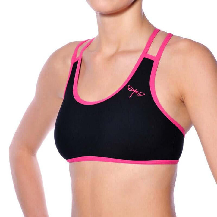 Xenia sports bra | Sports bra | Color: yellow | Women's sports bra | Dragonfly Pole Dance Clothes and Bikram Hot Yoga Outfit