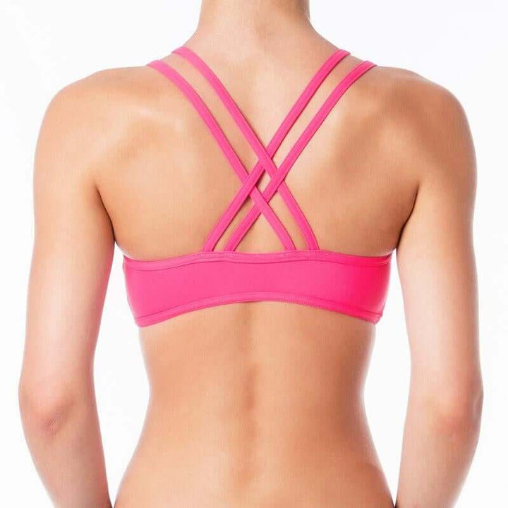 Xenia sports bra | Sports bra | Color: yellow | Women's sports bra | Dragonfly Pole Dance Clothes and Bikram Hot Yoga Outfit