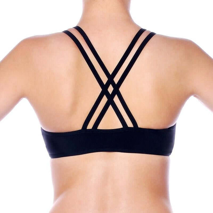 Xenia sports bra | Sports bra | Color: yellow | Women's sports bra | Dragonfly Pole Dance Clothes and Bikram Hot Yoga Outfit