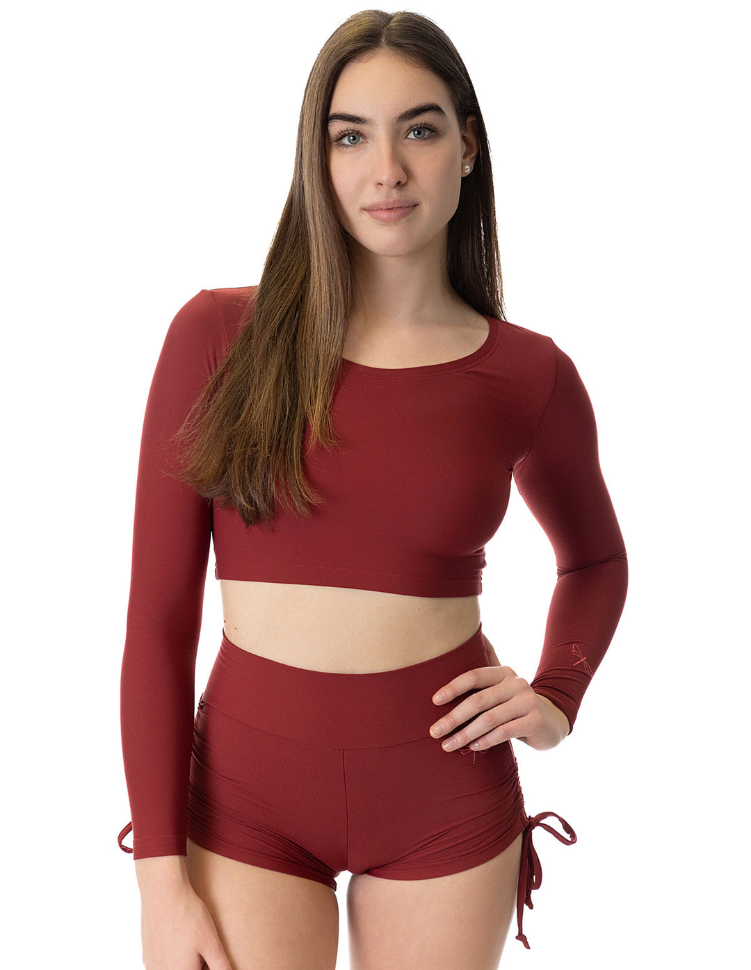 High Waist Drawstring Pole Shorts - Emma