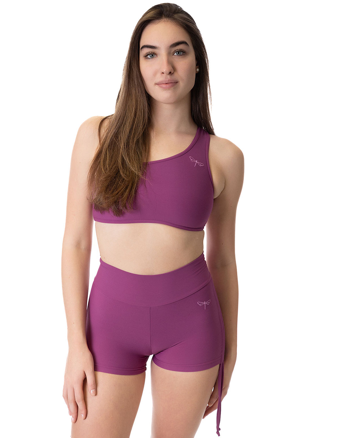 High Waist Drawstring Pole Shorts - Emma