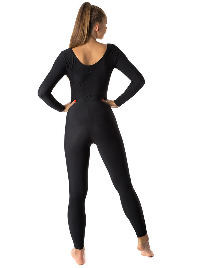 Aerial silk unitard Lara | Leotard | Color: black | Leotard for gymnastics | Dragonfly Pole Dance Outfit and Bikram Yoga Unitard