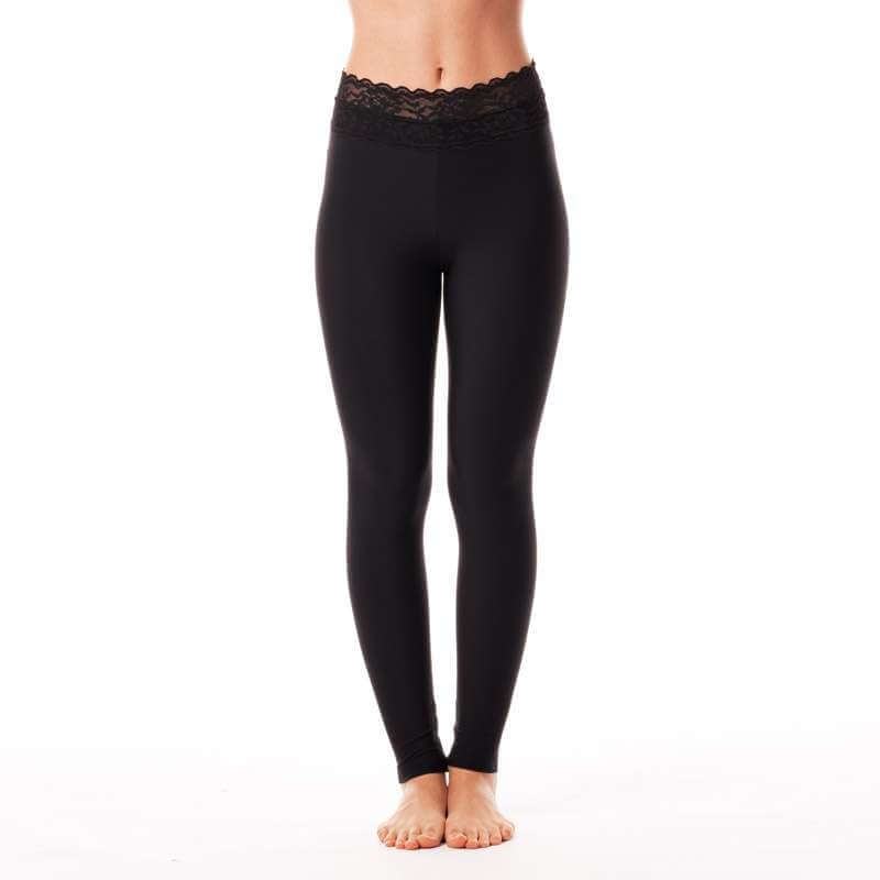 Sport leggings with lace Adriana | Leggings | Color: violet lace | Yoga Leggings | Legging en dentelle | Leggings with lace | Sportovní legíny s krajkou | Sport Leggings mit Spitze