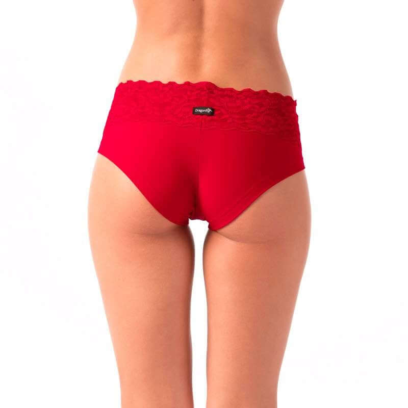Lace pole shorts Mia | Krajkové pole dancing kalhotky Mia | Color: ruby lace | Pole Shorts | Dragonfly Pole Dance Clothing and Bikram Hot Yoga Wear