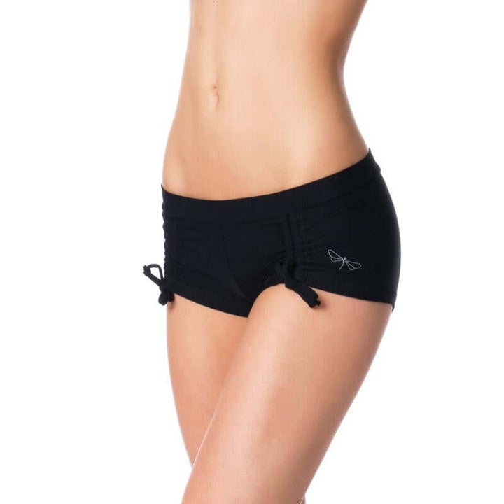 Pole fitness shorts Bella | Pole fitness šortky | Color: black | Pole Shorts | Dragonfly Pole Dance Clothing and Bikram Hot Yoga Wear