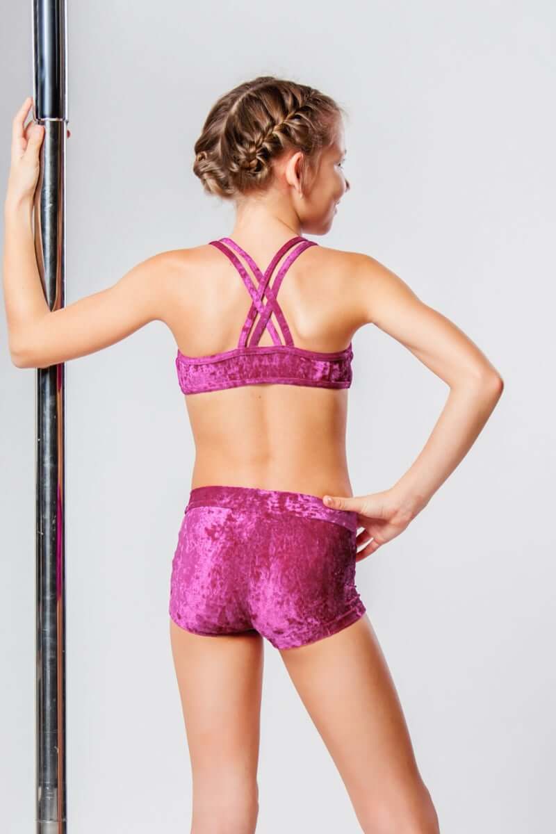 Girls' Sports Bra Xenia | Activewear | Color: red | Girl's sports bra | Dětská sportovní podprsenka | Dívčí sportovní podprsenka | Madchen Sport BH | Brassiere sport entfants | Dragonfly Pole Dance Clothes and Bikram Hot Yoga Outfit