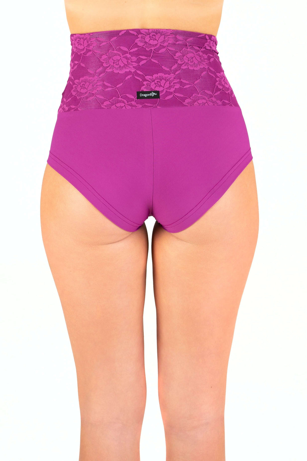 Lace pole shorts Betty | Short pole dance taille haute en dentelle | Color: red lace | Pole Shorts | Dragonfly Pole Dance Clothing and Bikram Hot Yoga Wear