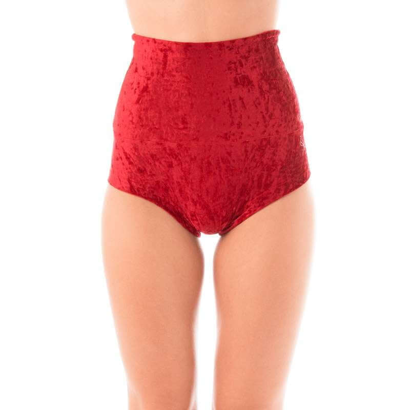 Velvet pole shorts Betty | High Waist Samt Pole Shorts | Color: emerald velvet | Samt Pole Dance Shorts | Dragonfly Pole Dance Clothing and Bikram Hot Yoga Wear