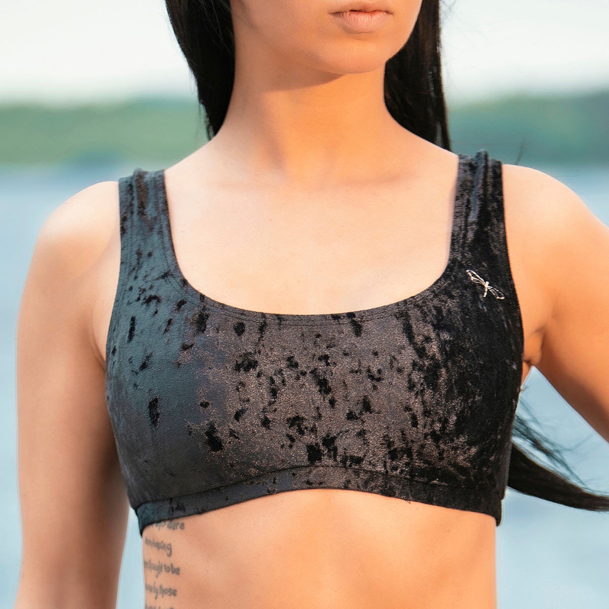 Grace bikini top Swimwear Dragonfly XS black velvet
