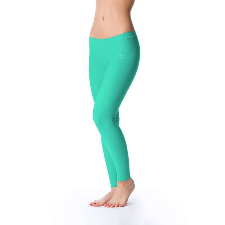 Low waist leggings Lisa | Nízké jógové legíny Lisa | Color: mint | Yoga Leggings | Dragonfly Pole Wear and Bikram Hot Yoga Clothes