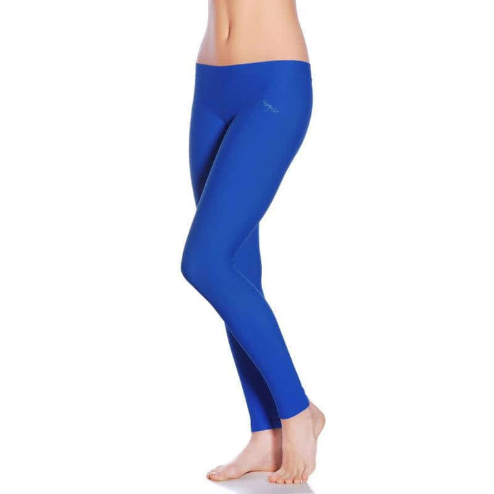 Low waist leggings Lisa | Nízké jógové legíny Lisa | Color: blue | Yoga Leggings | Dragonfly Pole Wear and Bikram Hot Yoga Clothes