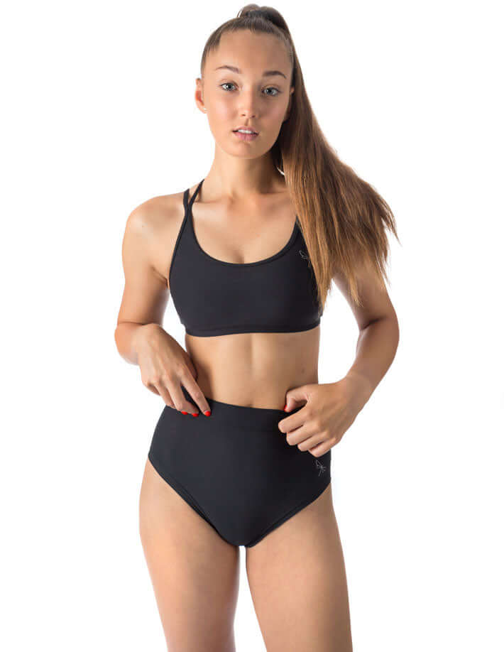 Pole dance sports bra Nicole | Sports bra | Color: black | Women's sports bra | Sportovní podprsenka | Sport-BH | Brassiere sport | Dragonfly Pole Dance Clothes and Bikram Hot Yoga Outfit
