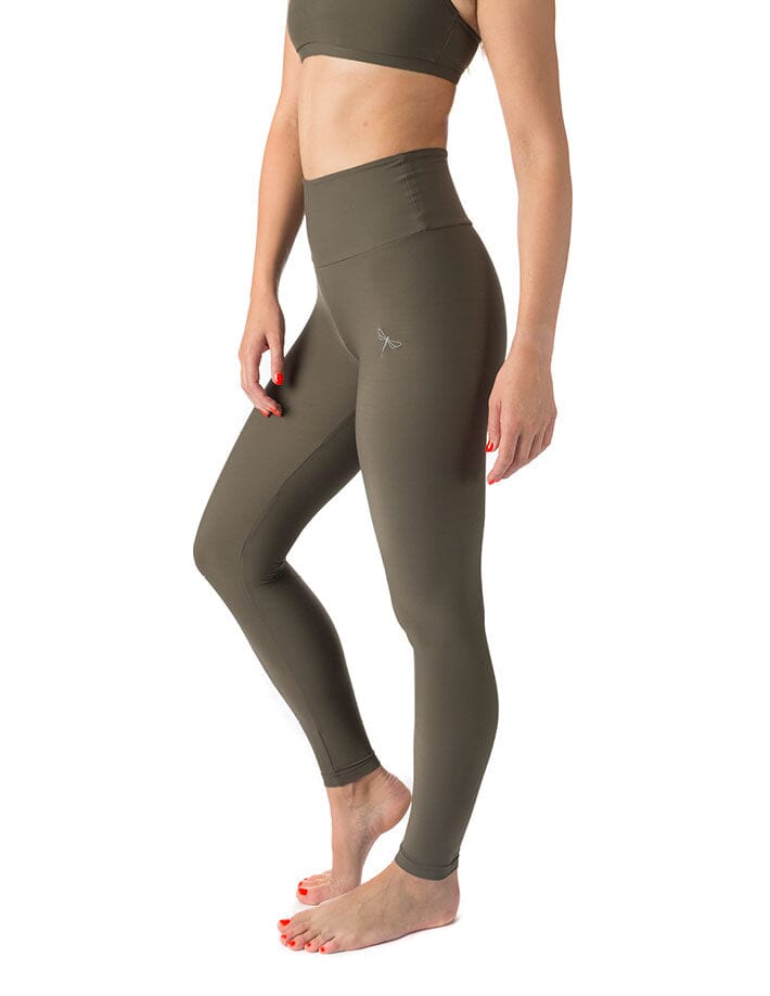 High Waist Yoga Leggings with Lycra  Dragonfly