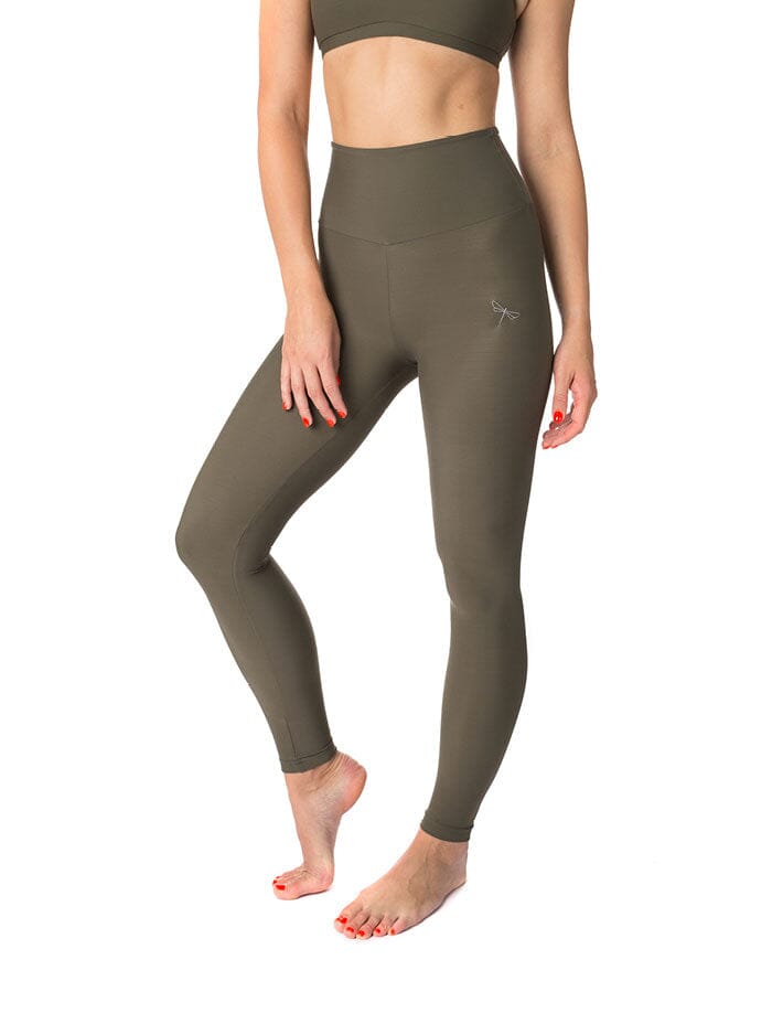 High Waist Yoga Leggings with Lycra  Dragonfly