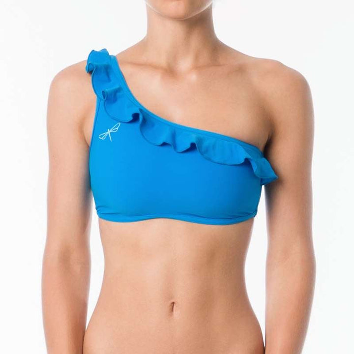 Carmen frilled Sports bra Dragonfly XS azure