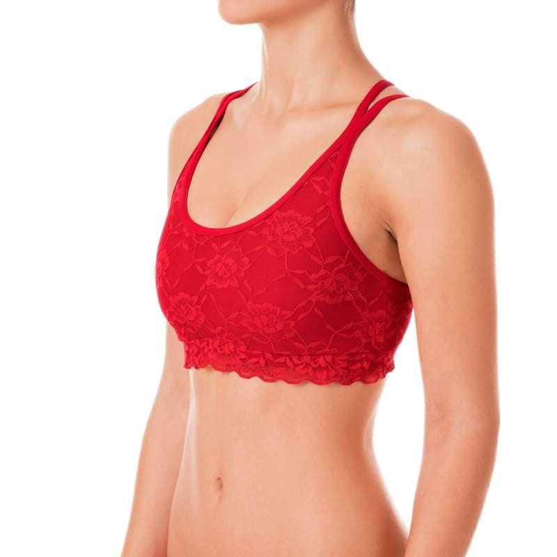 Nicole lace Sports bra Dragonfly XS red lace