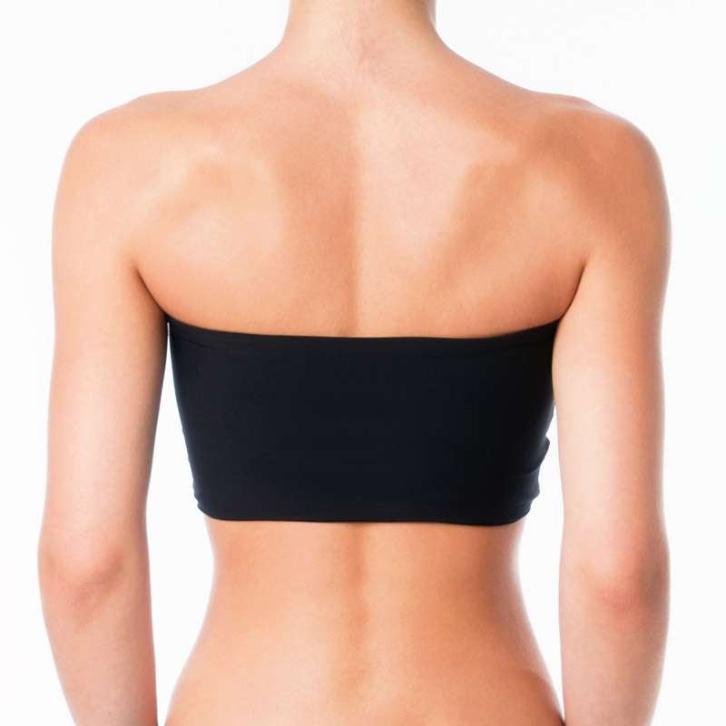 MISSACTIVER Women's Going Out Strapless Bandeau Padded Bra Yoga Wireless  Backless Crop Tube Fitness Solid Bralette Tops, Grey Blue, S :  : Fashion